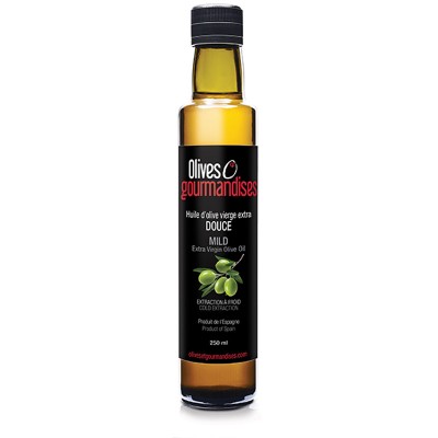 Olives et gourmandises - Huile d'olive vierge extra douce - 250 ml